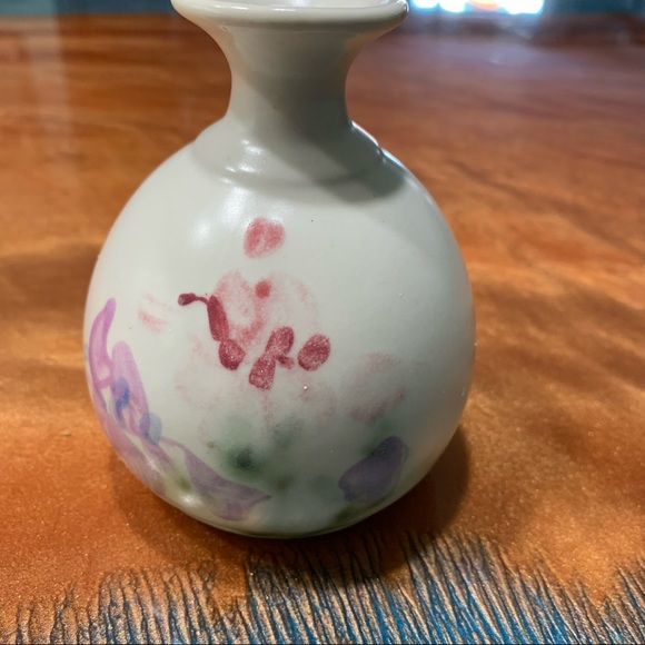 Vintage Clouds Folsom Pottery Small painted Bud vase - Picture 7 of 8
